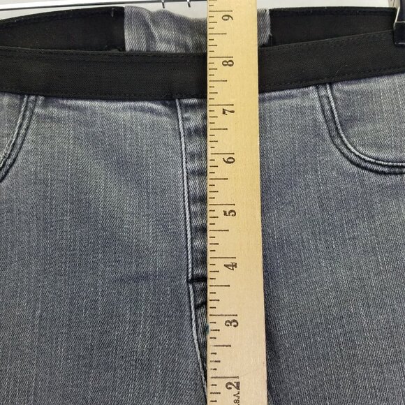 Helmut Lang Jeggings Sz 29 Skinny Jeans Gray Black Waistband Pull-On Stretch USA - Picture 10 of 12